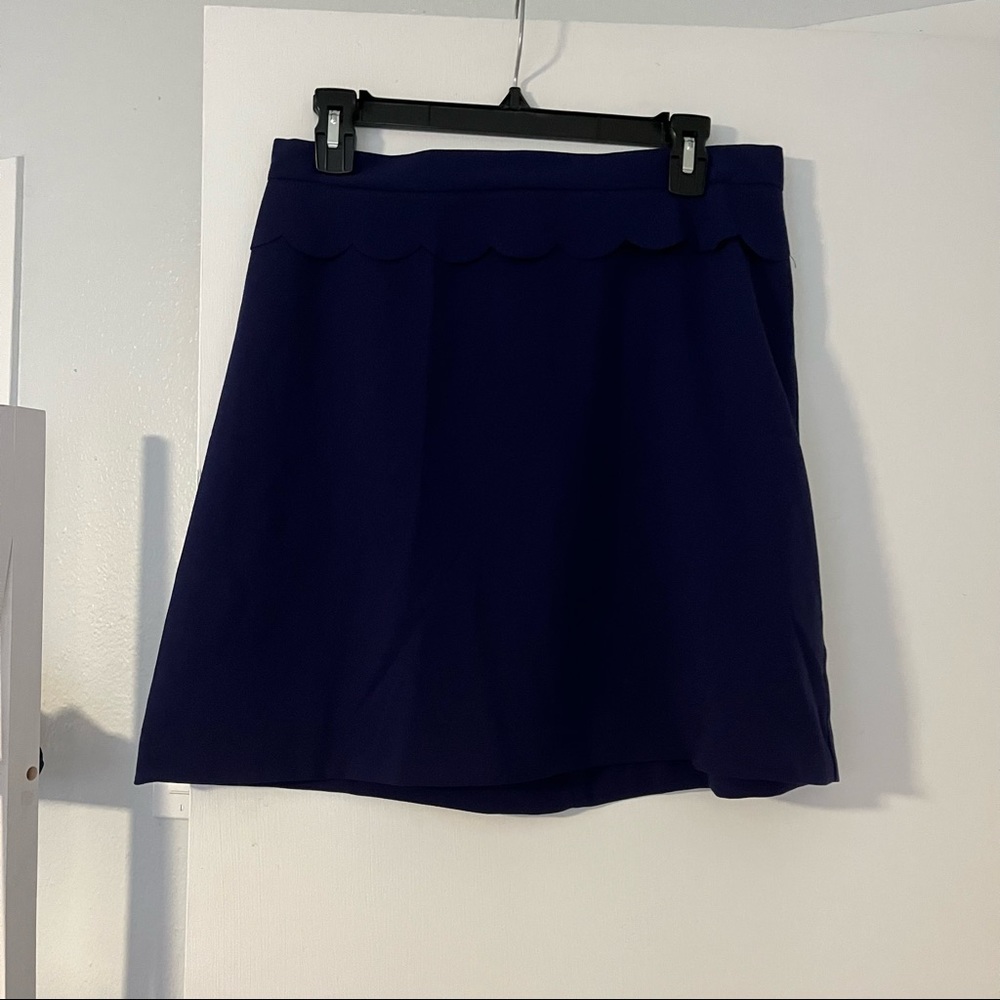 Banana republic purple skirt with ruffle